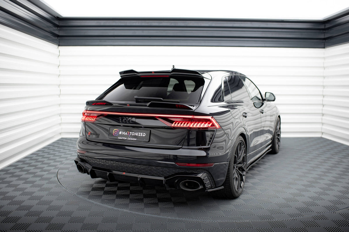 Lower Spoiler Cap 3D for Audi Q8 S-Line MK1 i sort finish