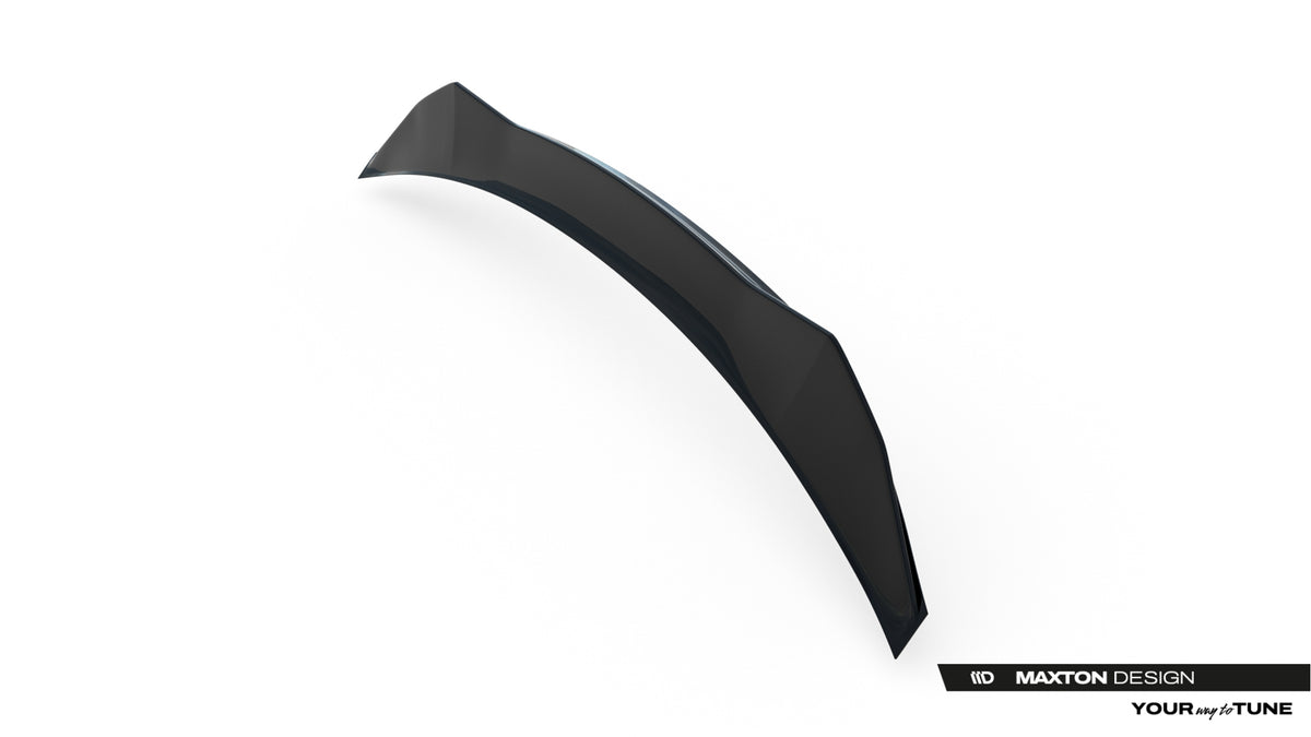 Detaljbilde av 3M-tape på spoiler cap til Lexus RX F-Sport Mk4
