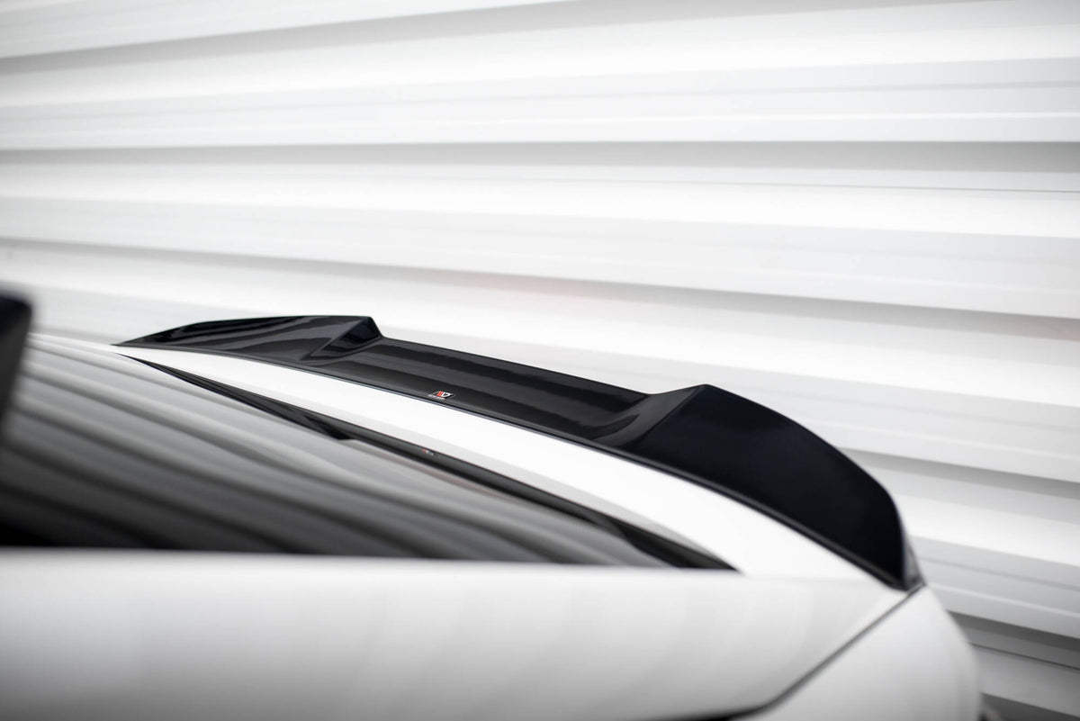 Spoiler cap 3D for Peugeot 408 sett ovenfra med synlig profil