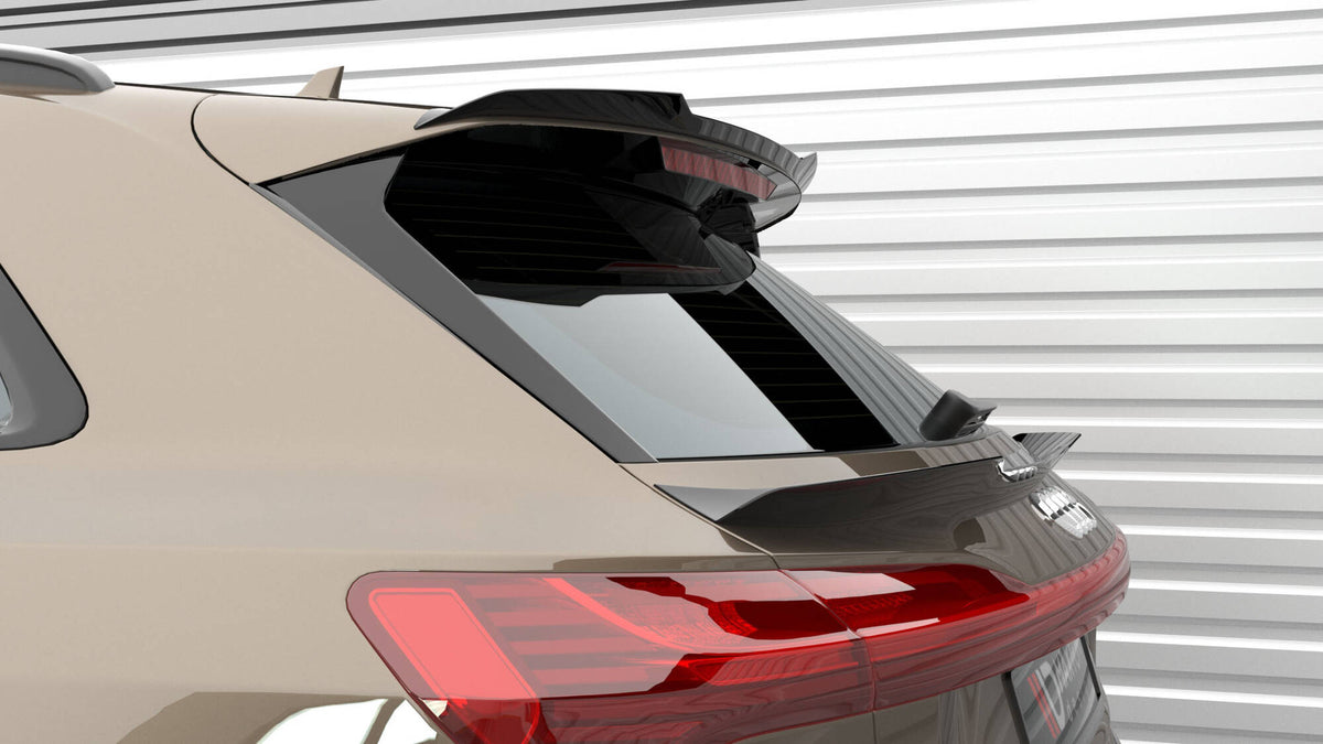 Spoiler cap til Audi e-Tron sett ovenfra, viser profilen langs bakluka
