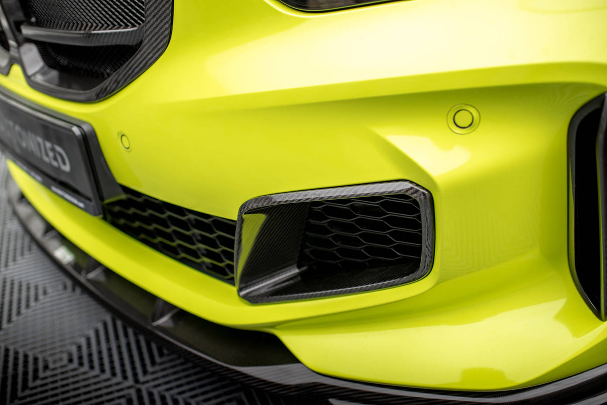 Frontventiler BMW Serie 1 F40 M-Pack i uniform karbonvev, venstre side