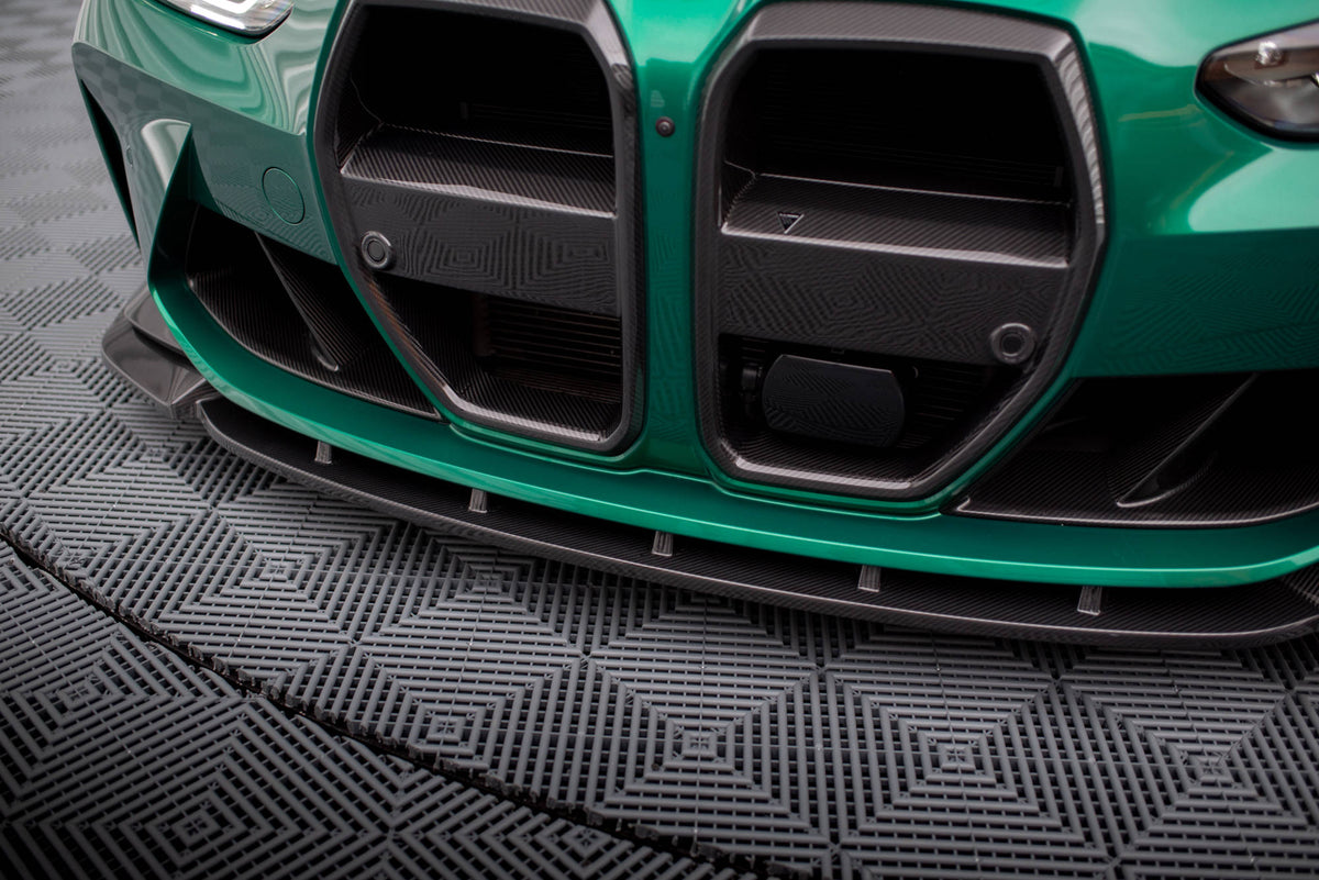 Maxton Carbon FD frontsplitter montert på fronten av BMW M3 G80