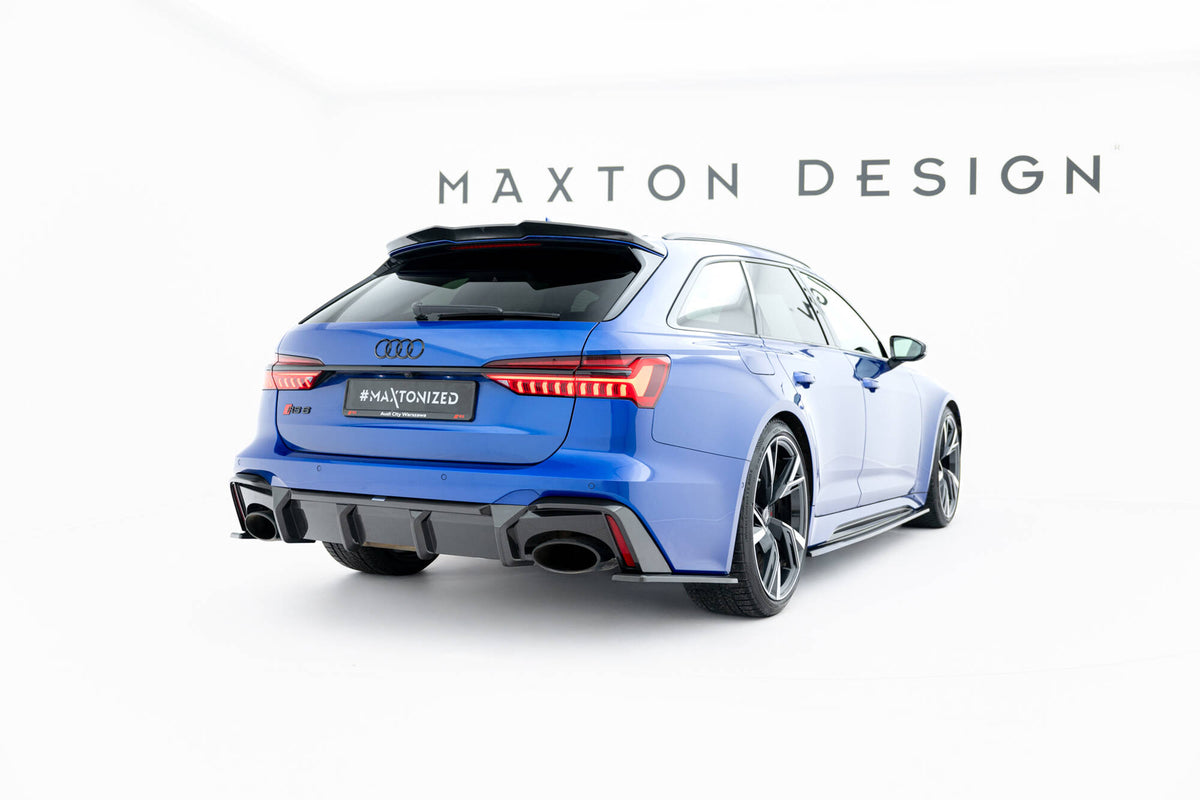 Diffuser Audi RS6 C8 sett fra siden med tilhengerfeste