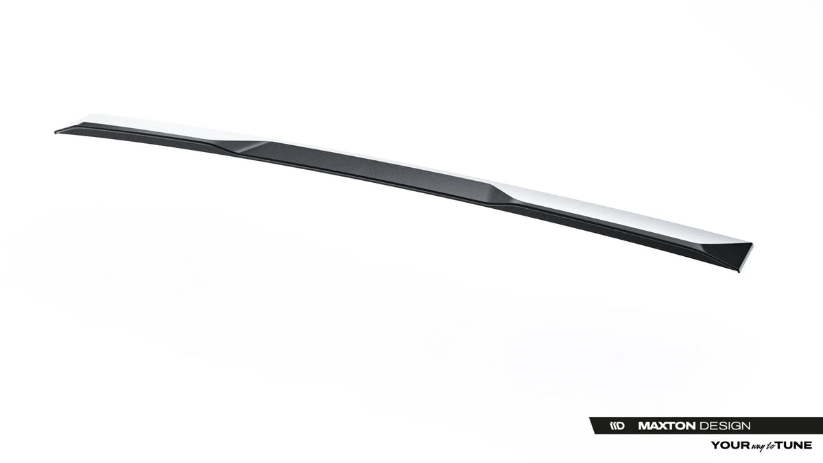 Bakrutespoiler i karbon til BMW 740i xDrive M-Pack G70 sett bakfra