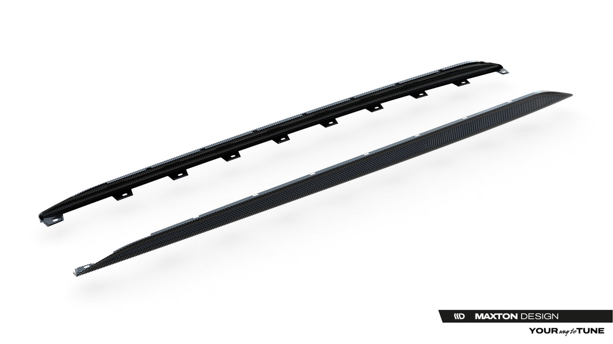 Maxton Carbon SD sideskjørt for Audi RS3 8Y på bil