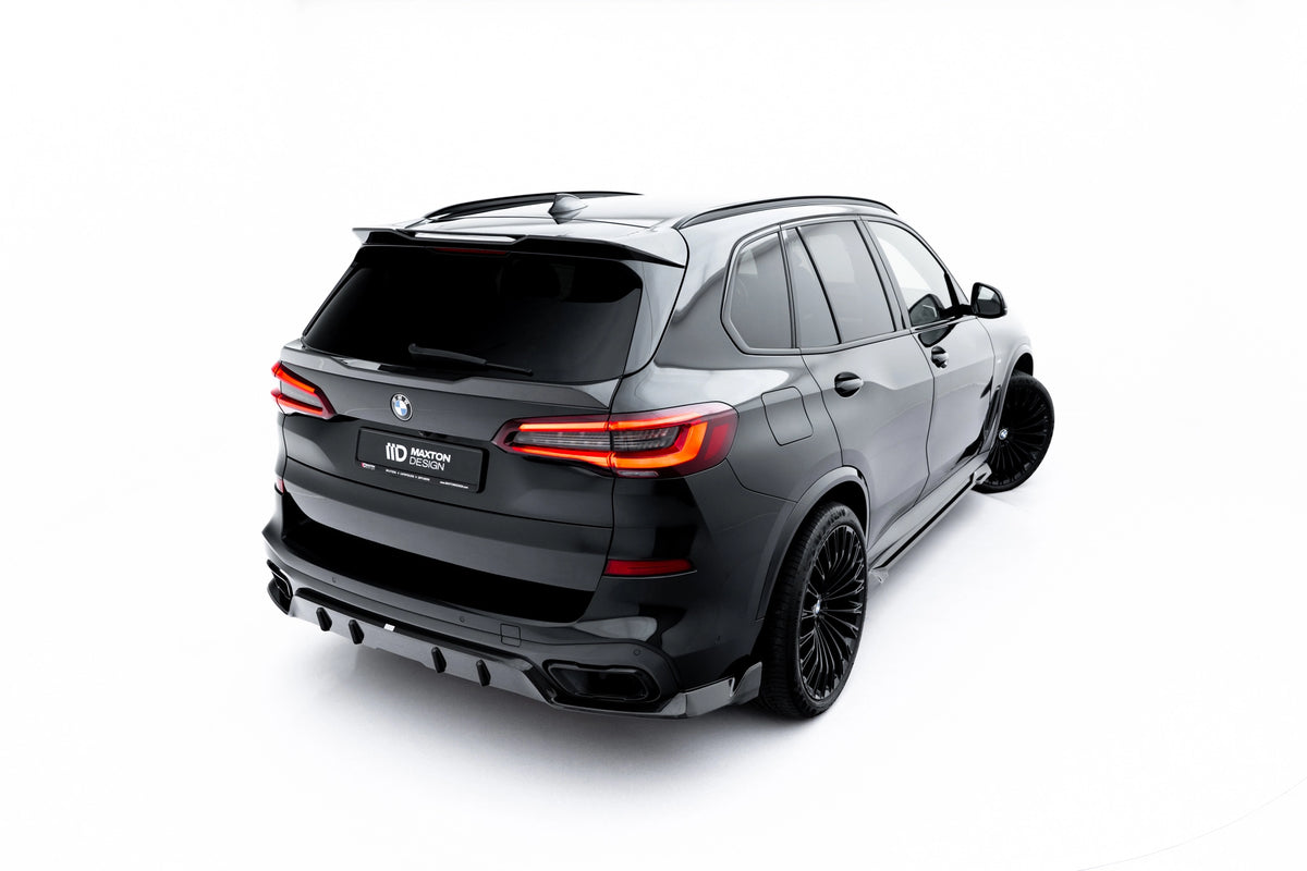 Hekkspoiler i prepreg karbon til BMW X5 M-Pack G05 montert på bakluken