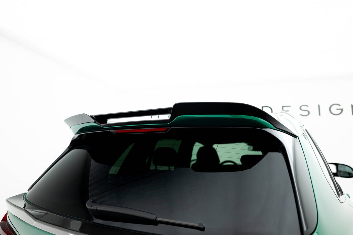 Hekkspoiler i prepreg karbonfiber til BMW X5 M F95 Facelift montert på øvre bakluke