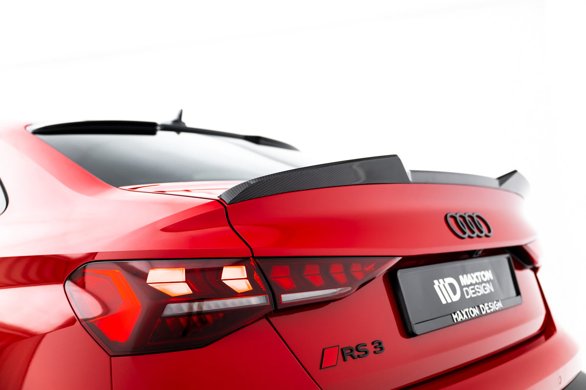 Hekkspoiler til Audi A3 S-Line 8Y Facelift sett fra siden