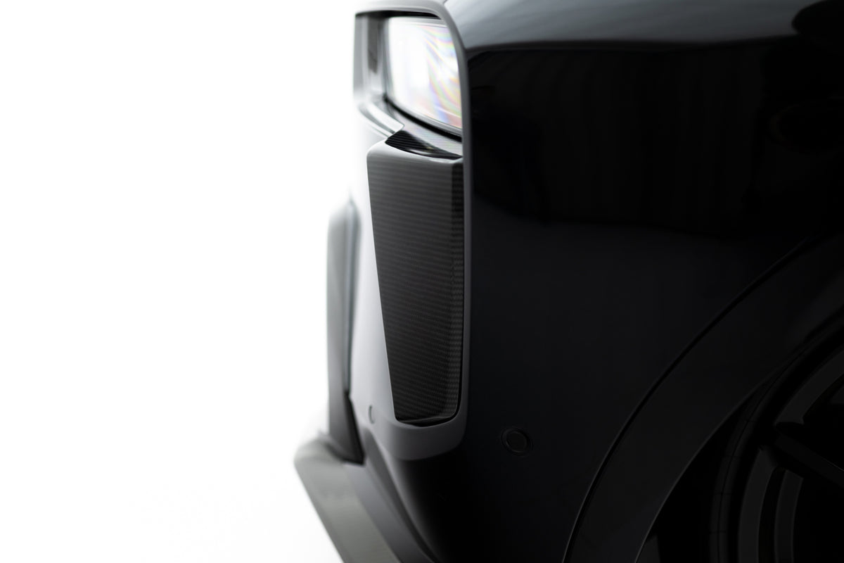 Luftinntak i karbon til BMW X7 G07 Facelift, høyre side detalj