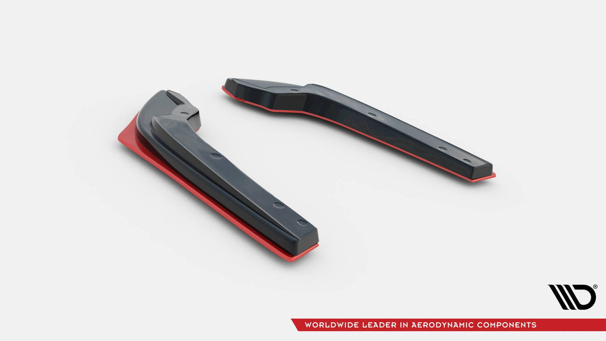 Bakre sideflaps V.2 til Subaru WRX STI, produktbilde sett ovenfra