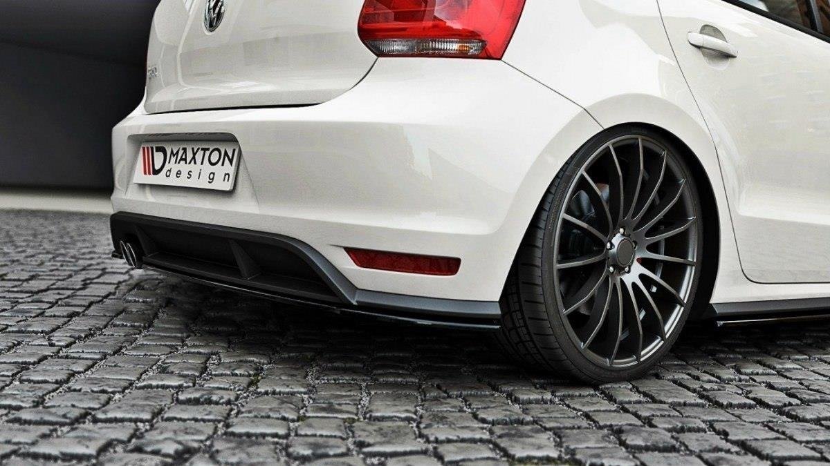 Splitter Bak Vw Polo Mk5 Gti Facelift vist montert