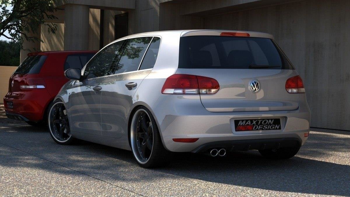 Diffuser Vw Golf VI With 1 Exhaust Hole sett fra siden