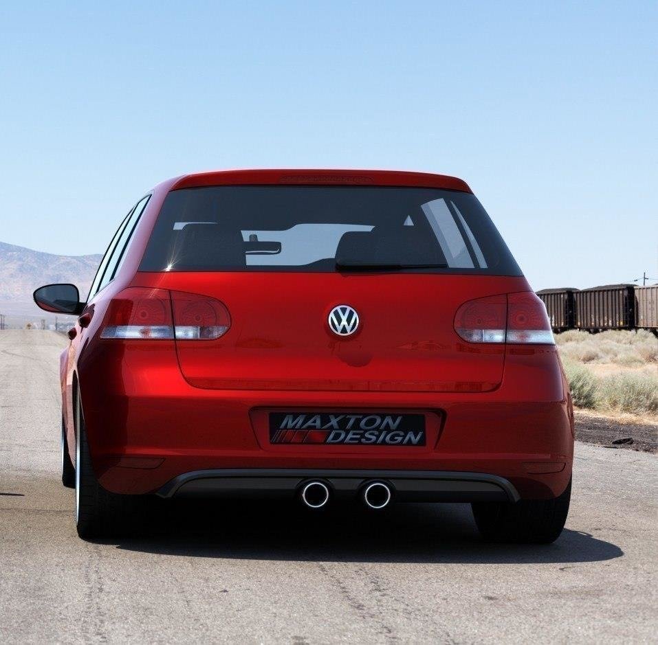 Støtfangerskjørt Valance Bak Vw Golf V R32 Look For Vw Golf VI sett fra siden