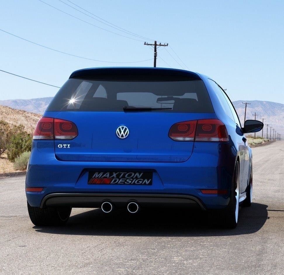 Støtfangerskjørt Valance Bak Vw Golf V R32 Look For Vw Golf VI Gti sett fra siden