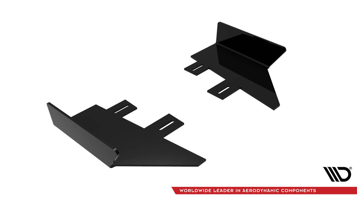 Sideflaps bak for Audi A5 S-Line 8T vist sammen med bakre diffuser