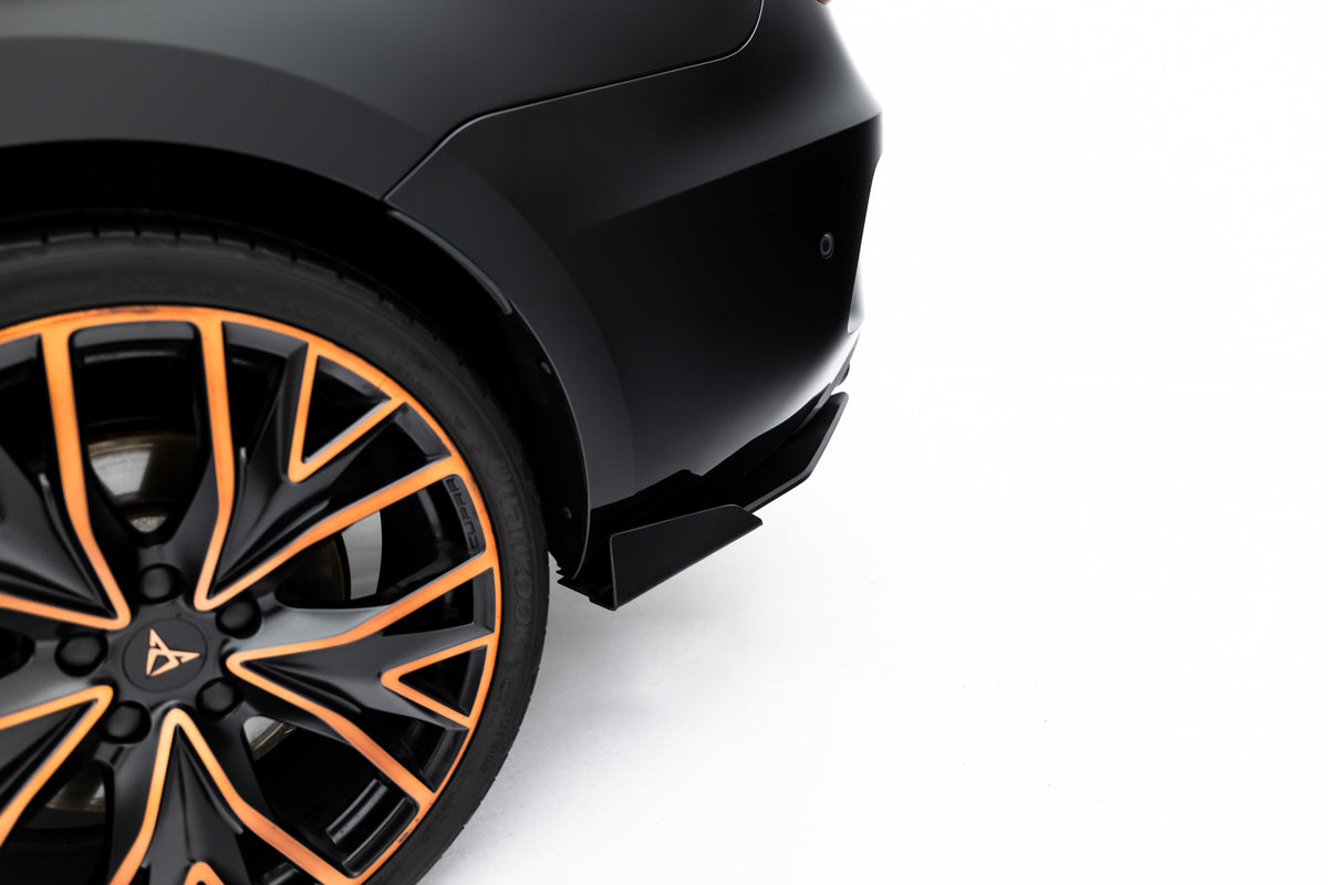 Sidesplittere bak i matt sort ABS til Cupra Leon ST Mk1 Facelift