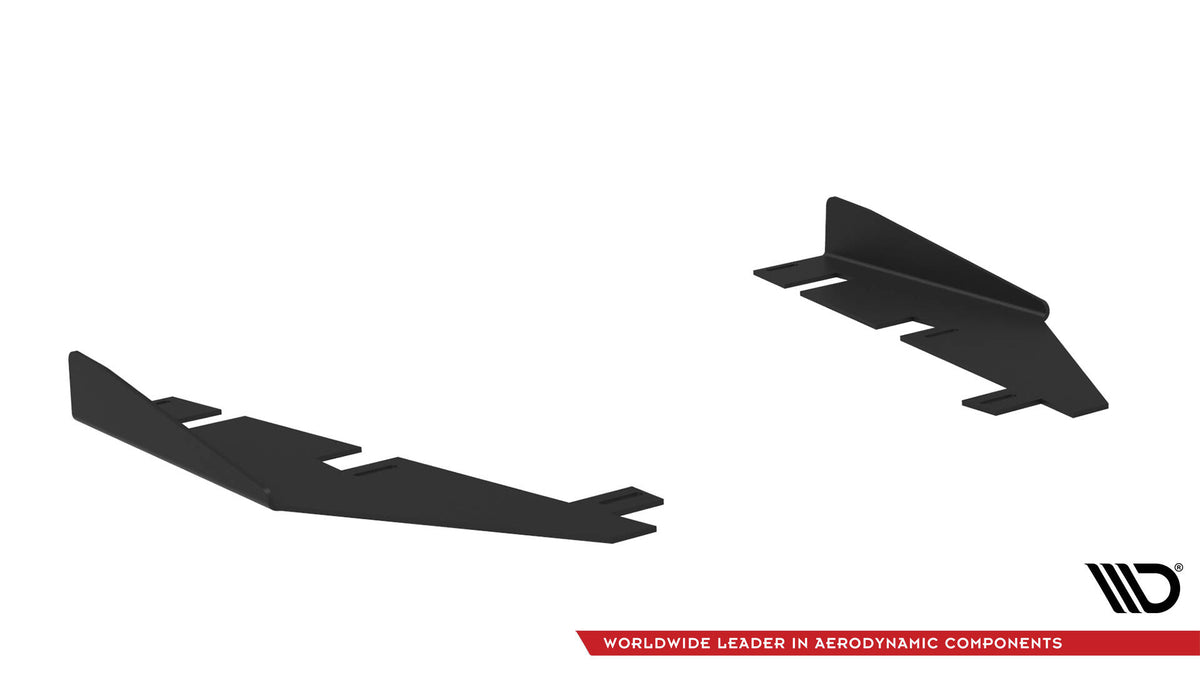 Bakre sideflaps i 10 mm ABS-plast til Kia Stinger GT-Line, sett ovenfra