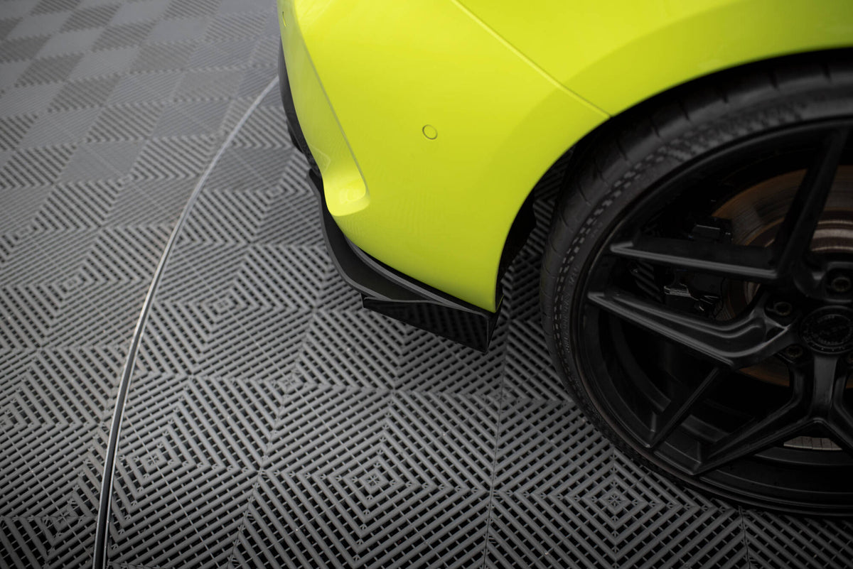Bakre sideflaps V.1 i ABS-plast for BMW 1 F40 M-Pakke M135i 128Ti, sett forfra