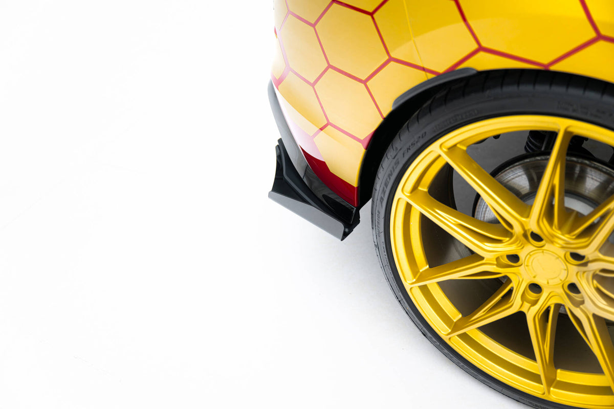 Sidesplittere bak til Volkswagen Golf GTI Clubsport Mk8 Facelift i matt sort ABS