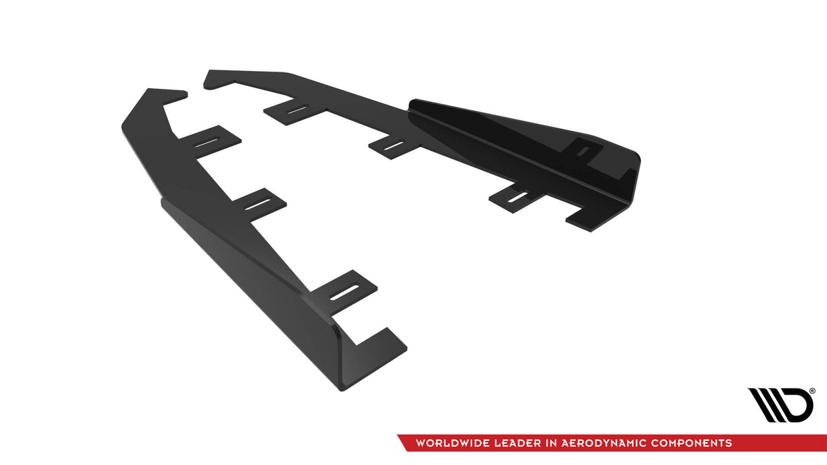 Nærbilde av sideflap bak for Volkswagen Jetta GLI Mk7 med kantfinish