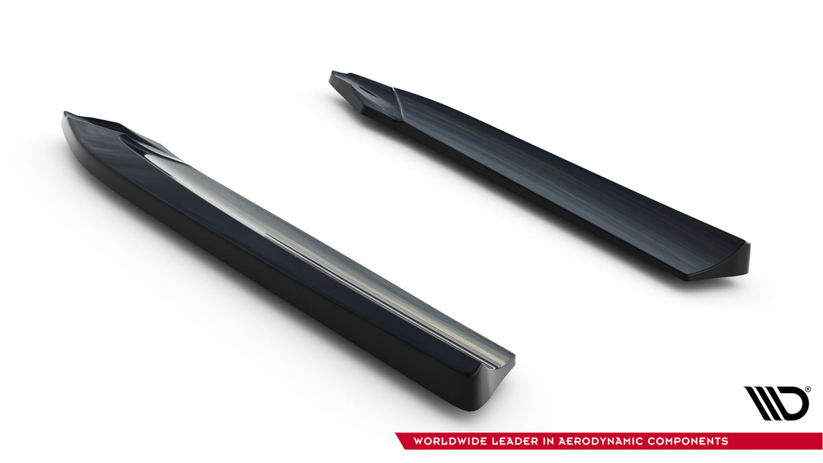 Bakre sideflaps Audi A7 S-Line C7 med hvit dekorstripe, profilbilde