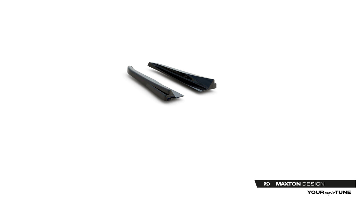 Blank sort sidesplitter bak til Audi RSQ3 SUV F3 sett fra siden