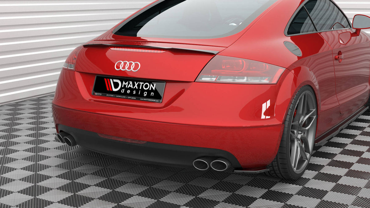 Maxton Design bakre sideflap for Audi TT 8J sett ovenfra på begge deler