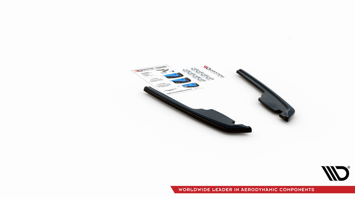 Sideflaps bak BMW M235i F44 – ABS-plast UV-coating detalj