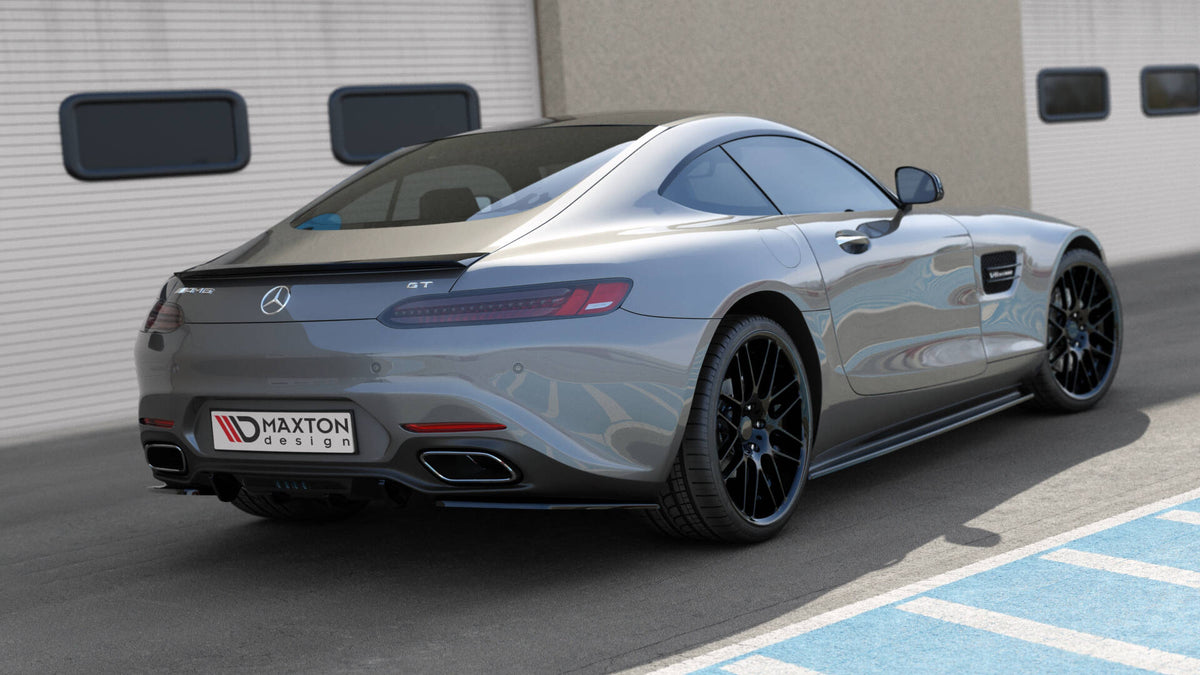 Par med bakre sidesplittere til Mercedes AMG GT C190 Facelift, sett ovenfra