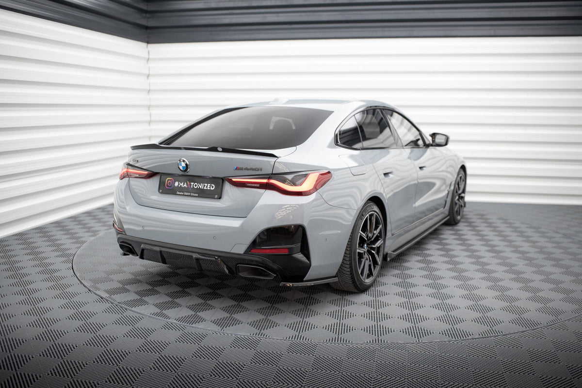 Sidesplitter V.1 montert på BMW M440i Gran Coupé G26 – nærbilde