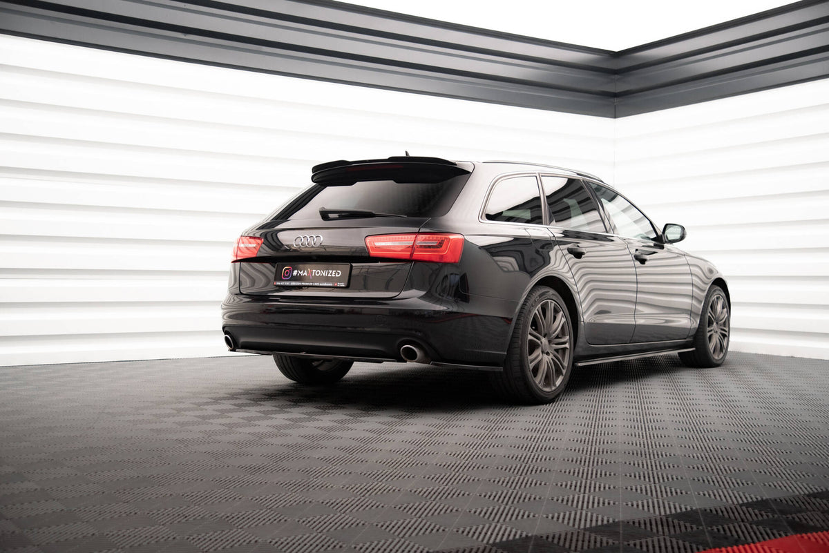 Sidesplitter bak for Audi A6 Avant C7 i nærbilde av høyre del