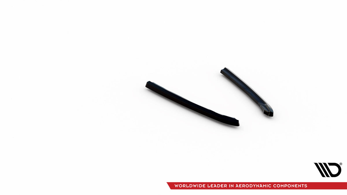 Maxton Design sideflaps bak til Audi A6 C7 med synlig sort overflatestruktur