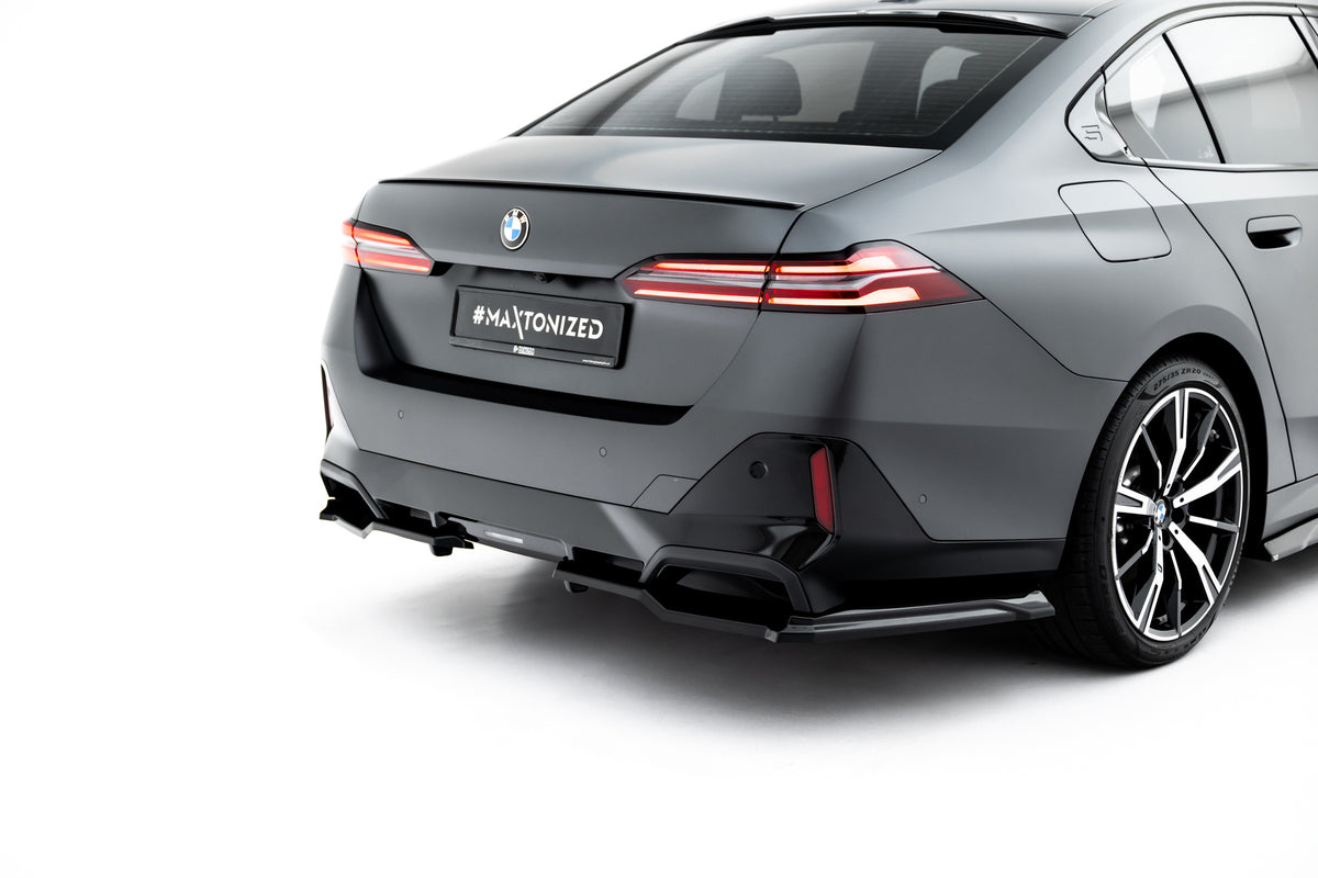 Sidesplittere Bak V.2 i blank sort ABS til BMW 5 M-Pack Sedan G60