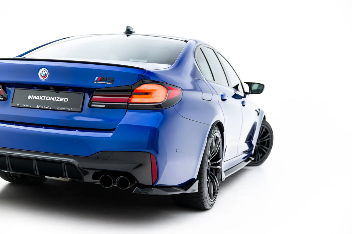 Sidesplittere Bak til BMW M5 F90 Facelift i Gloss Black ABS