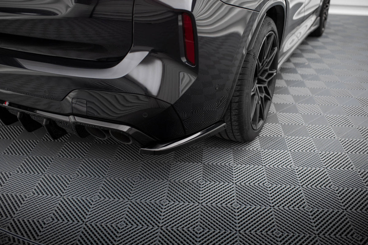 Bakre sideflaps V.2 for BMW X3 M F97 og F97 Facelift i sort ABS-plast – Maxton Design