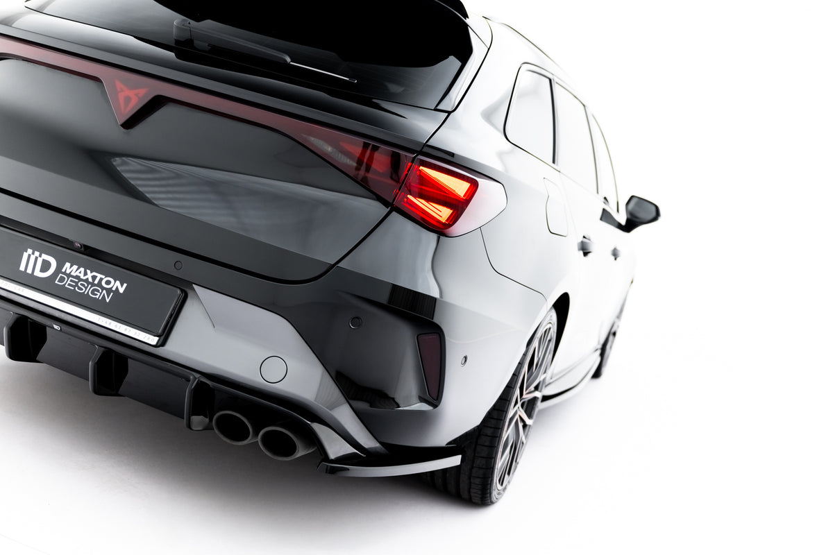 Sidesplittere Bak V.2 i blank sort ABS til Cupra Leon ST Mk1 Facelift