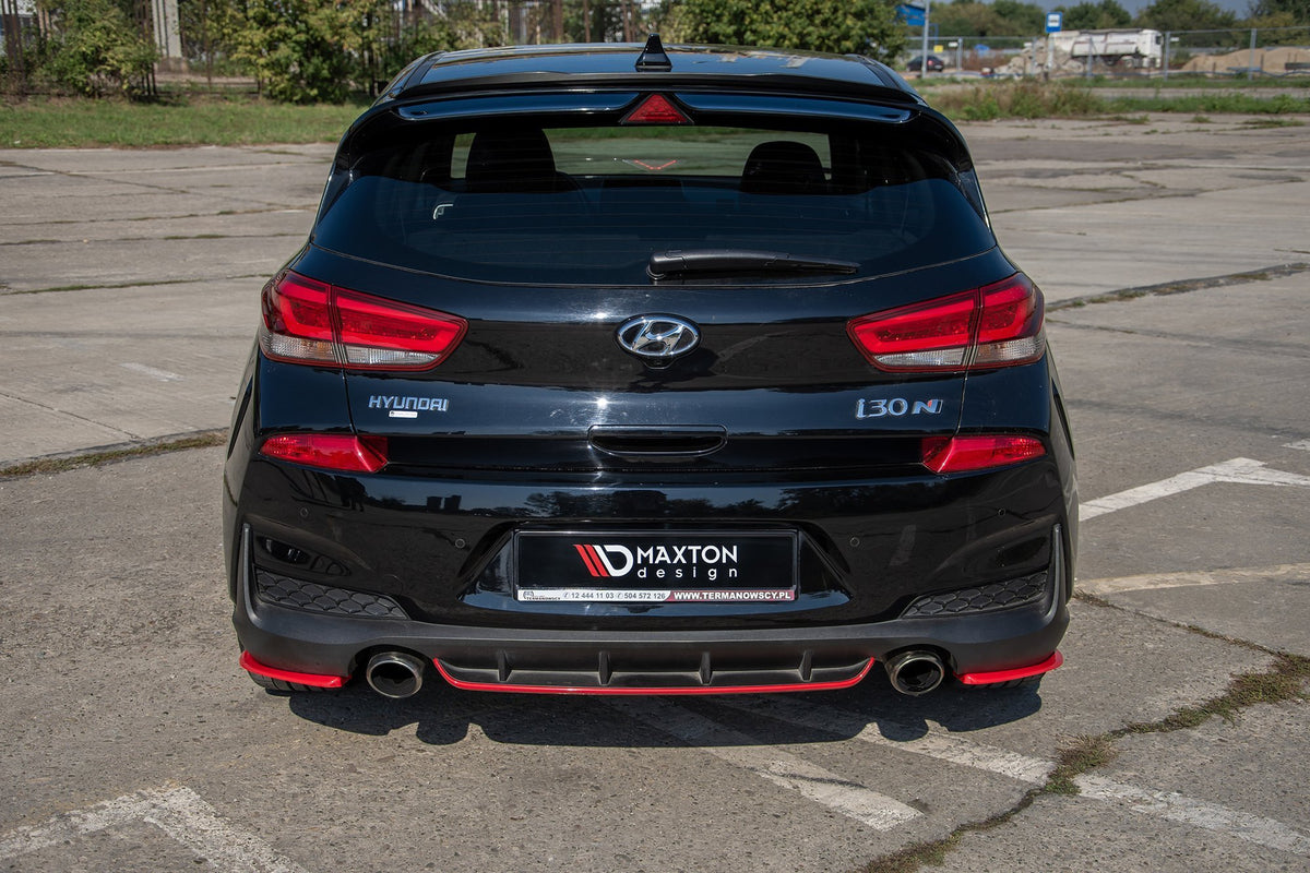 Maxton Design bakre sideflaps V.2 for i30 N Mk3, sett ovenfra
