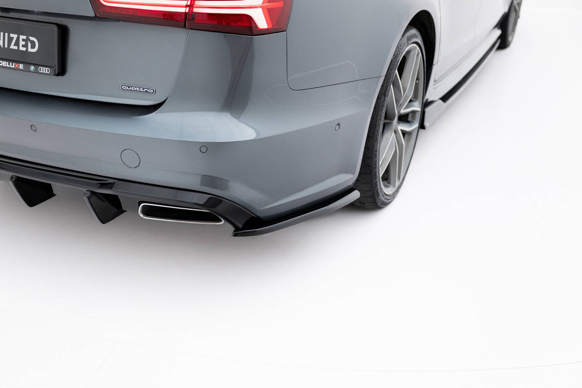 Sideflaps bak V.3 for Audi A6 C7 Facelift fra Maxton Design, sett ovenfra