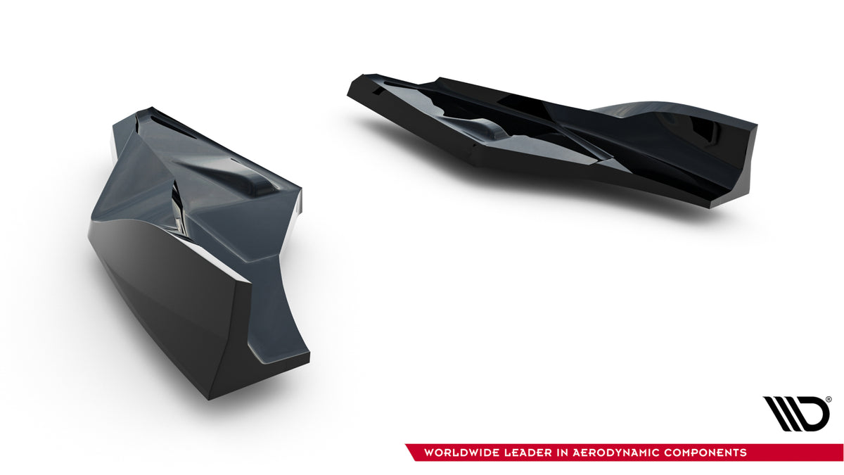Par med bakre sideflaps V.4 for Audi S3 8Y Facelift Sportback vist før montering med gratis frakt