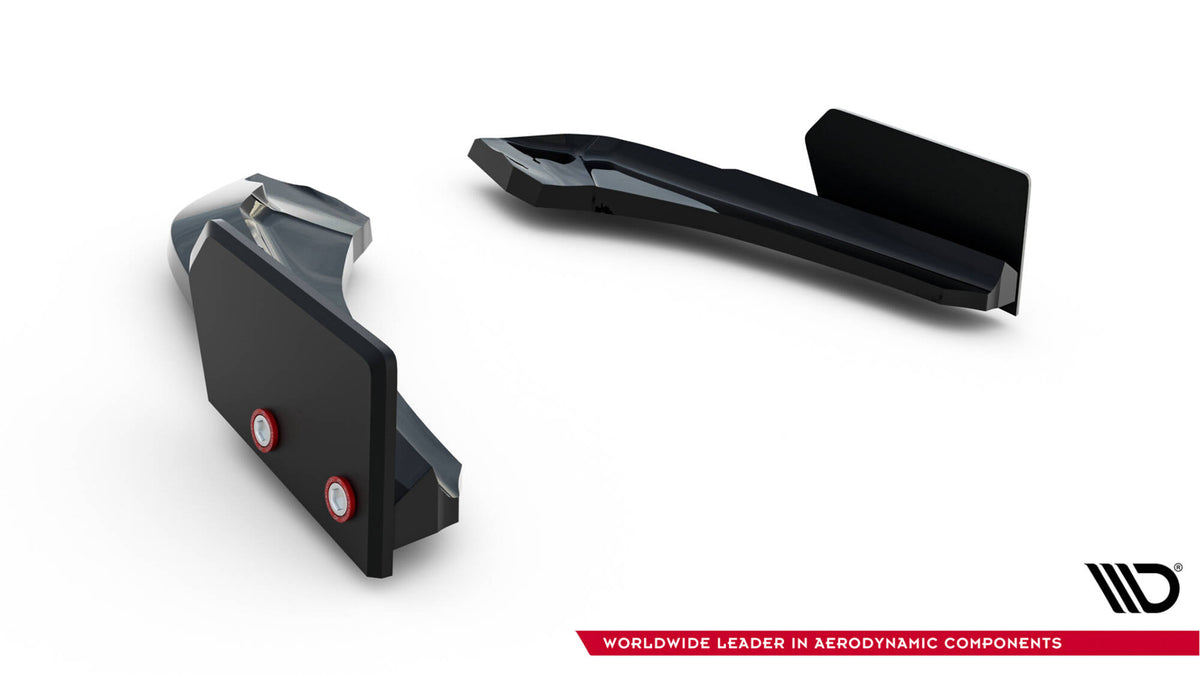 Detaljbilde av tekstur og kantstyling på bakre sideflap V.5 for BMW 1-serie F20 M-Pakke