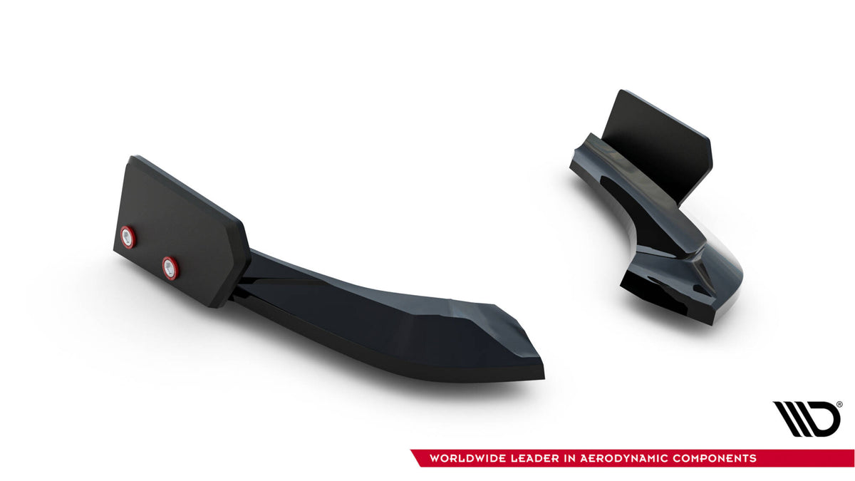 Par med bakre sideflaps til BMW M140I F20 Facelift V.5 vist før montering på flat overflate