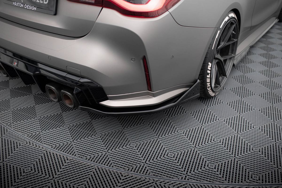 Sideflaps bak V.5 til BMW M4 G82 Facelift – produktvisning forfra