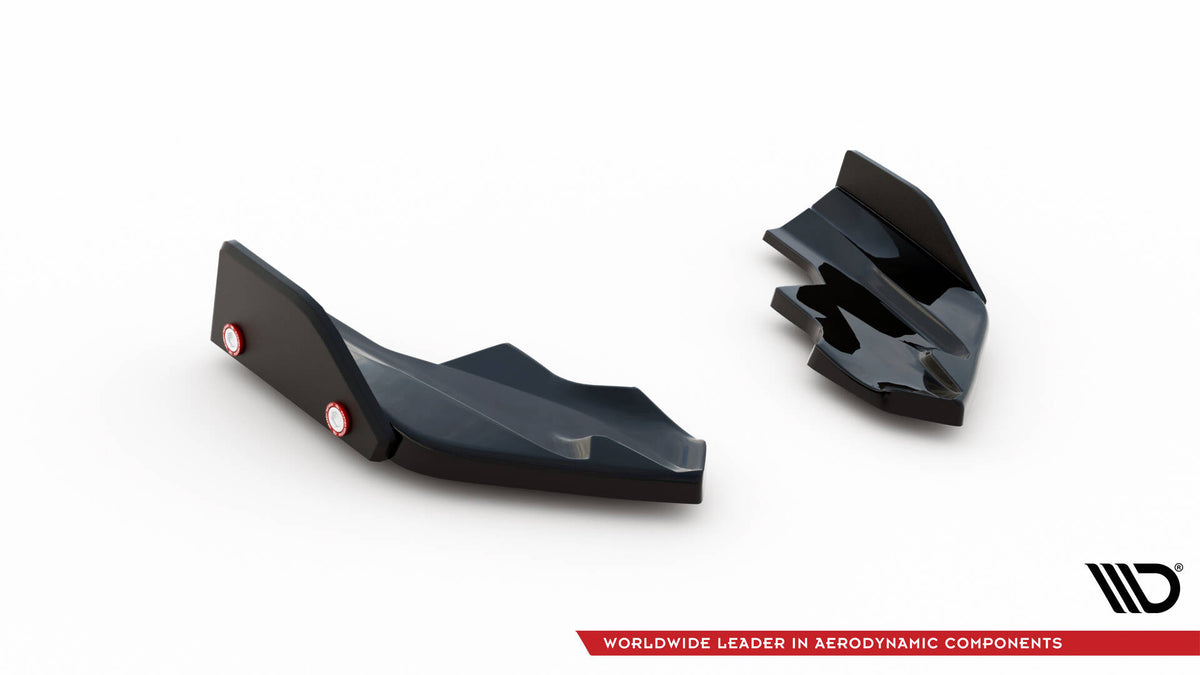 Detaljbilde av ABS-splitter med stilren kantfinish til Golf R Mk8 Facelift
