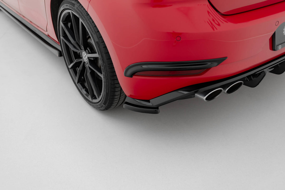 Sideflaps Bak VW Golf R / R-Line MK7 Facelift (2016–2020) - VW-GO-7F-R-RSD1RED