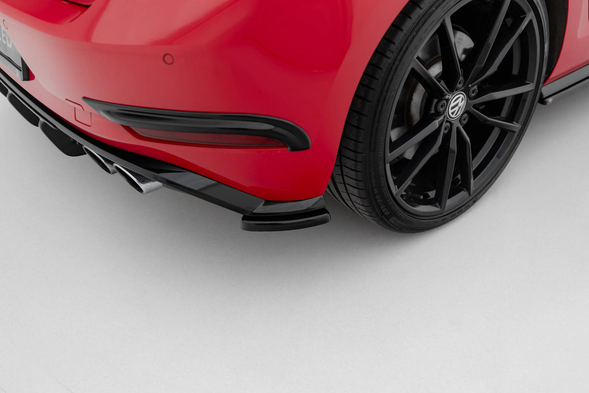 Sideflaps Bak VW Golf R / R-Line MK7 Facelift (2016–2020) - VW-GO-7F-R-RSD1RED