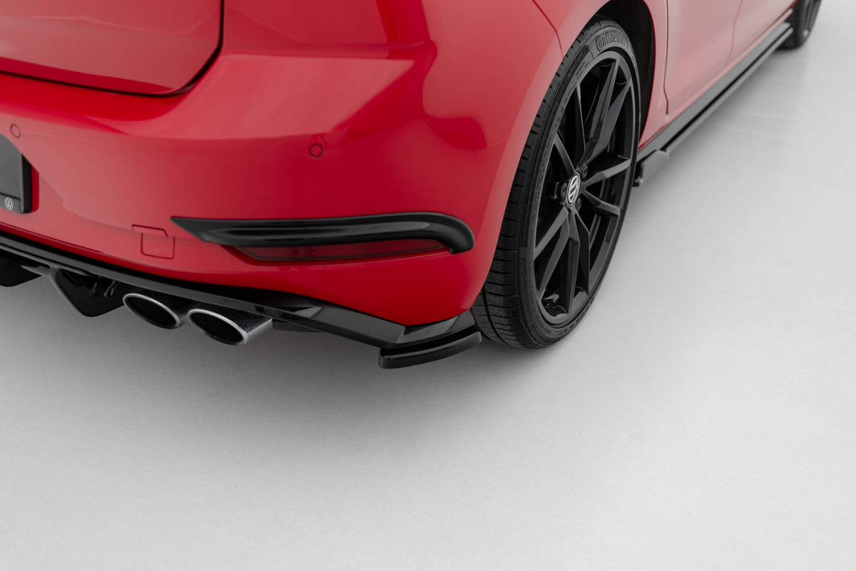 Sideflaps Bak VW Golf R / R-Line MK7 Facelift (2016–2020) - VW-GO-7F-R-RSD1RED