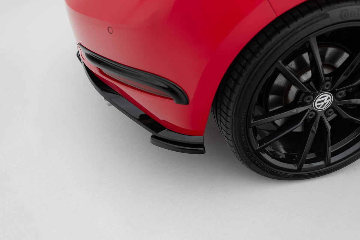 Sideflaps Bak VW Golf R / R-Line MK7 Facelift (2016–2020) - VW-GO-7F-R-RSD1RED