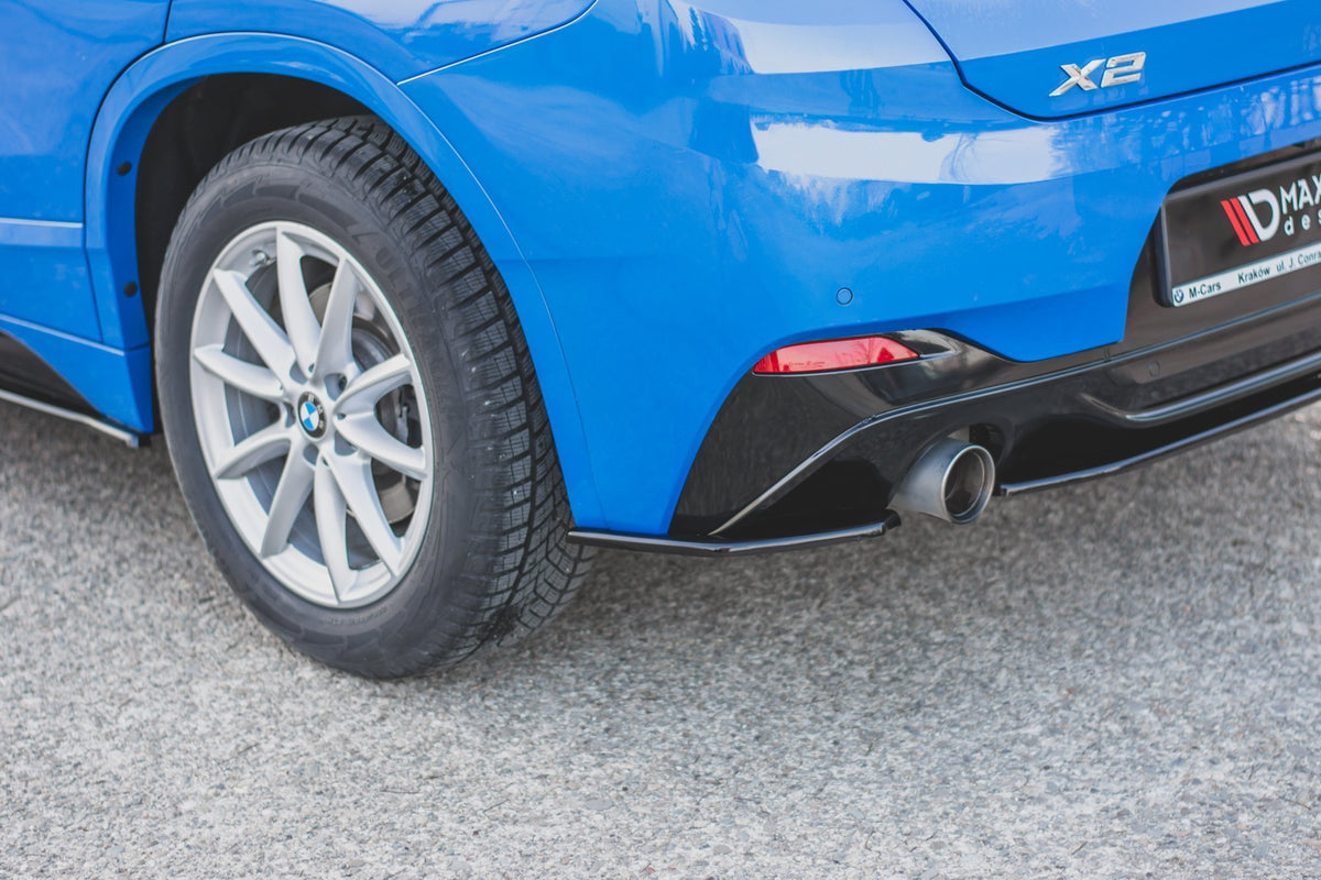 Sideflaps bak BMW X2 F39 M-Pakke i matt svart ABS – Maxton Design