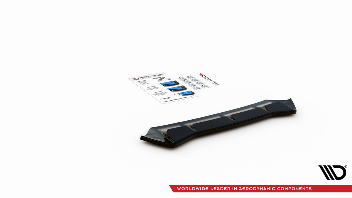 Diffuser BMW M5 F90 sett fra siden, viser aerodynamisk profil