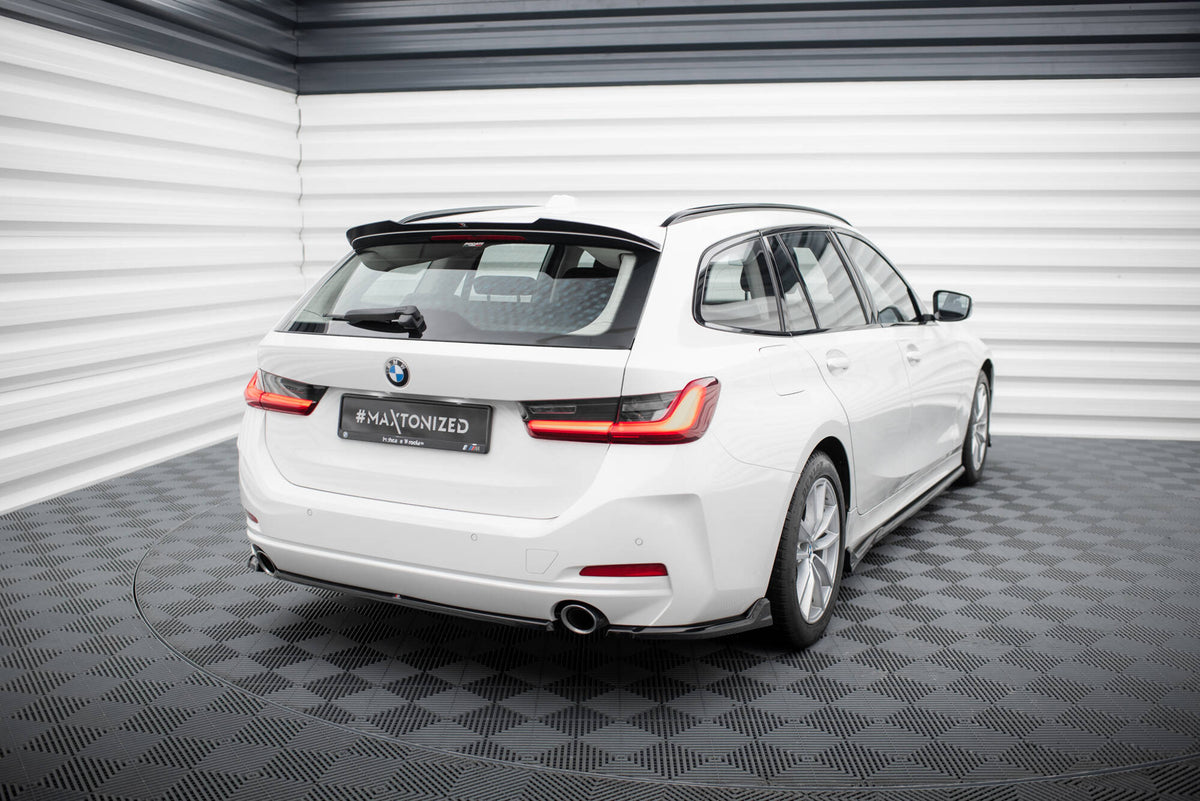 Diffuser til BMW 3 G20 Facelift sett bakfra i sort finish
